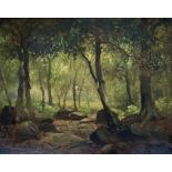 William Ashton (British 1853-1927): Forest Scene