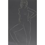 Eric Gill ARA (British 1882-1940): Full Length Female Standing - Study from 25 Nudes