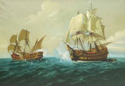 English School (20th century): Naval Battle