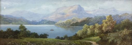J Rogers (British 19th/20th century): Lake Scene and Coastal Scene