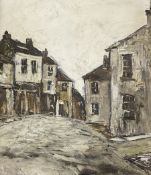 Barbara C Shaw (Northern British 20th century): 'Lane into Thorpe' and 'Main Street'