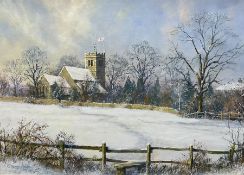 Stephen Maude (British 20th century): Collingham West Yorkshire in Winter