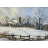 Stephen Maude (British 20th century): Collingham West Yorkshire in Winter