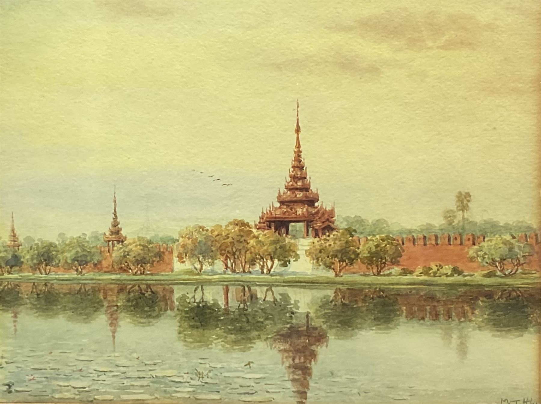 Maung Tun Hla (U Tun Hla) (Burmese 1874-1946): The Shwedagon Pagoda - Image 6 of 6