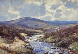 Barry Arthur Peckham (British 1945-): Highland Stream