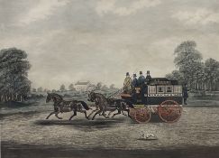 After James Pollard (British 1792-1862): 'The Taglioni Windsor Coach'; 'Royal Mail Coach'; 'The Roya