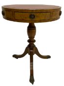 Georgian style mahogany drum table