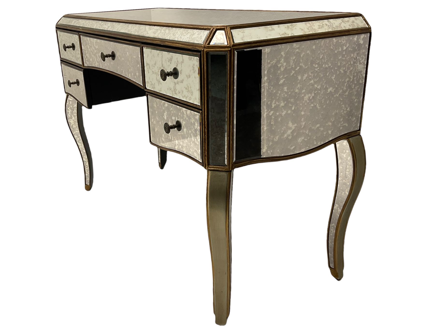 Contemporary mirrored dressing table - Image 5 of 8