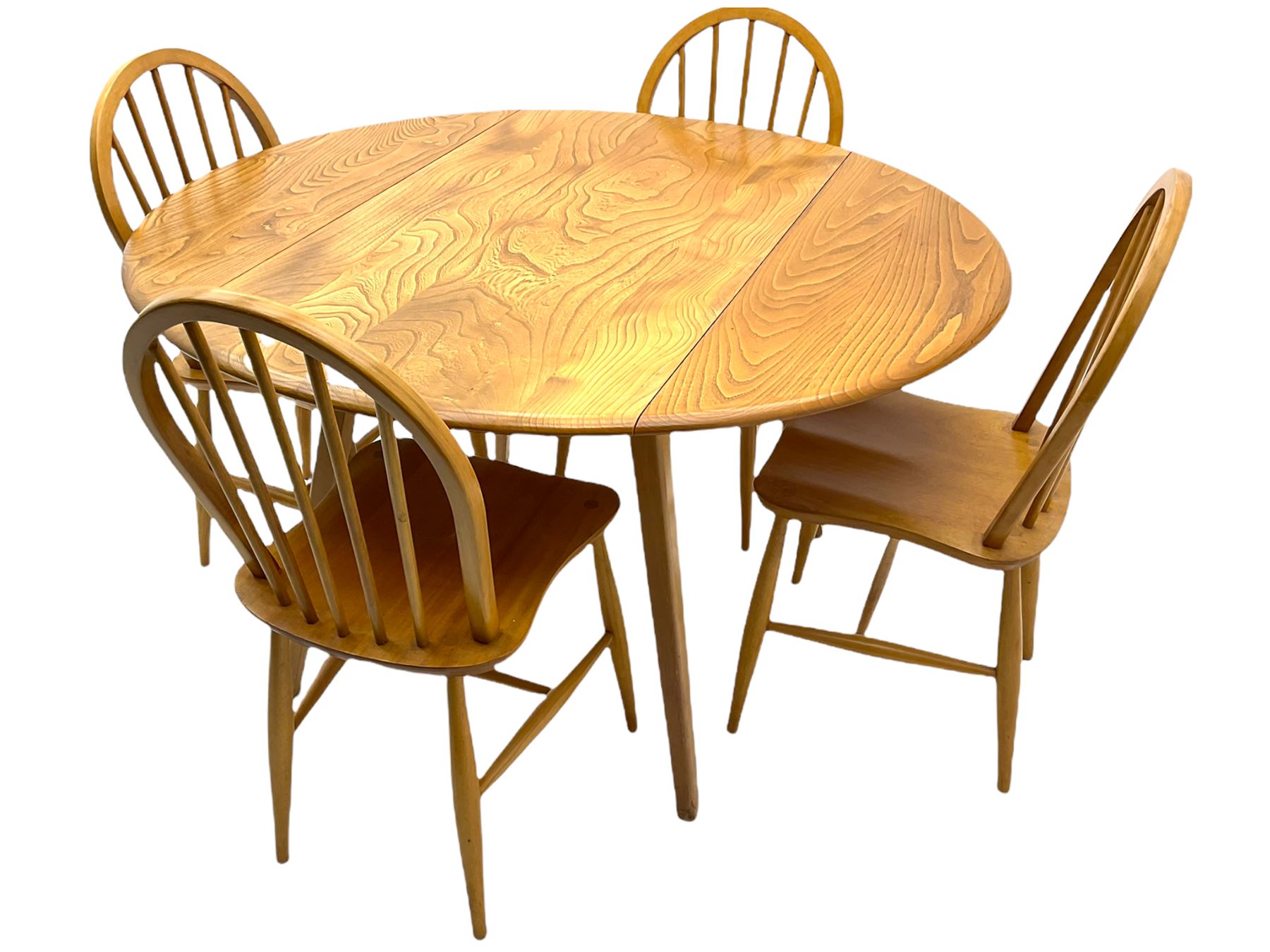 ercol elm and beech dining table - Image 7 of 15