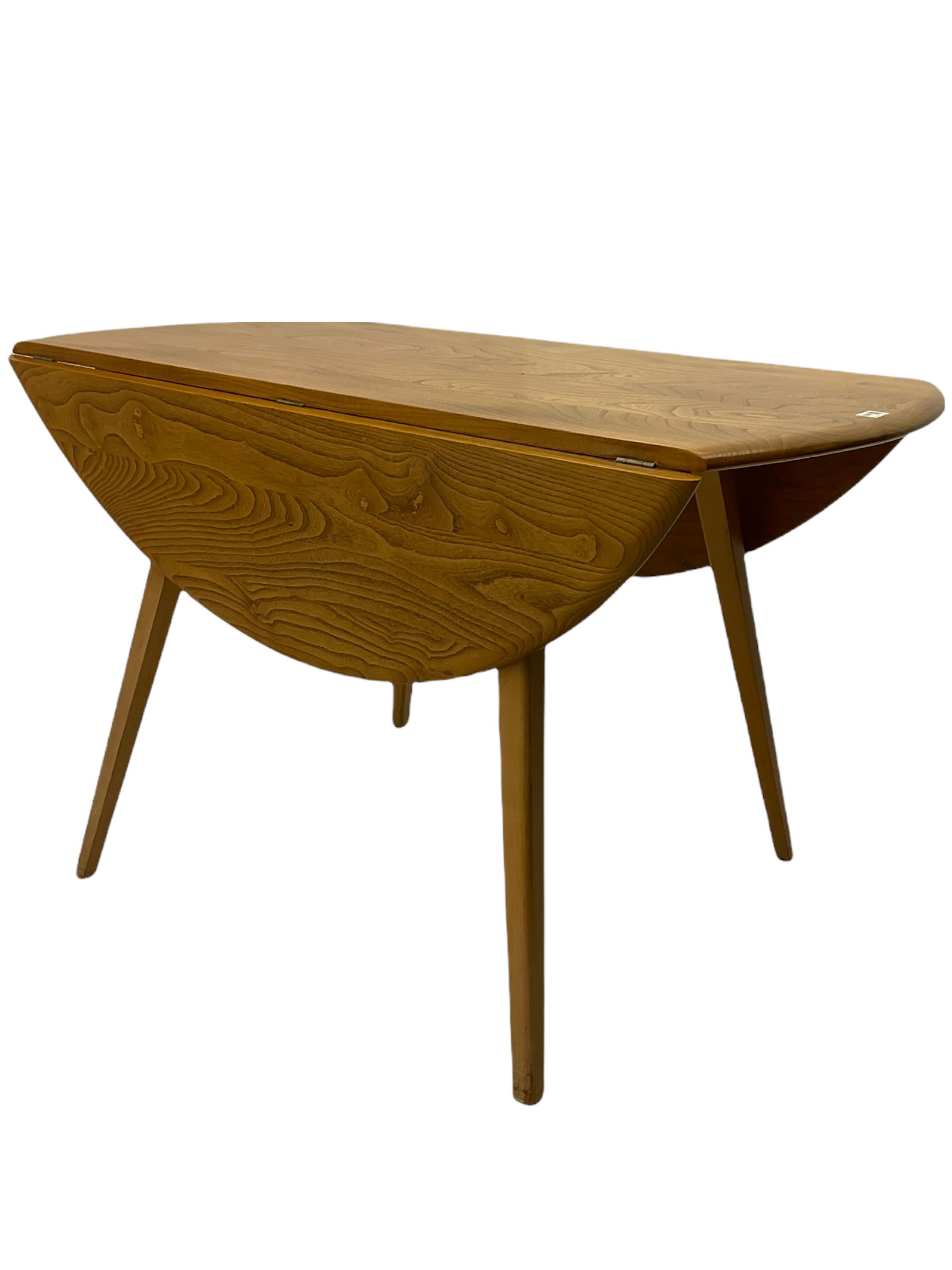 ercol elm and beech dining table - Image 5 of 15