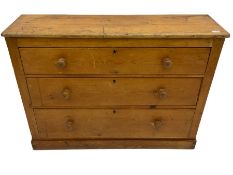 Victorian waxed pine dresser
