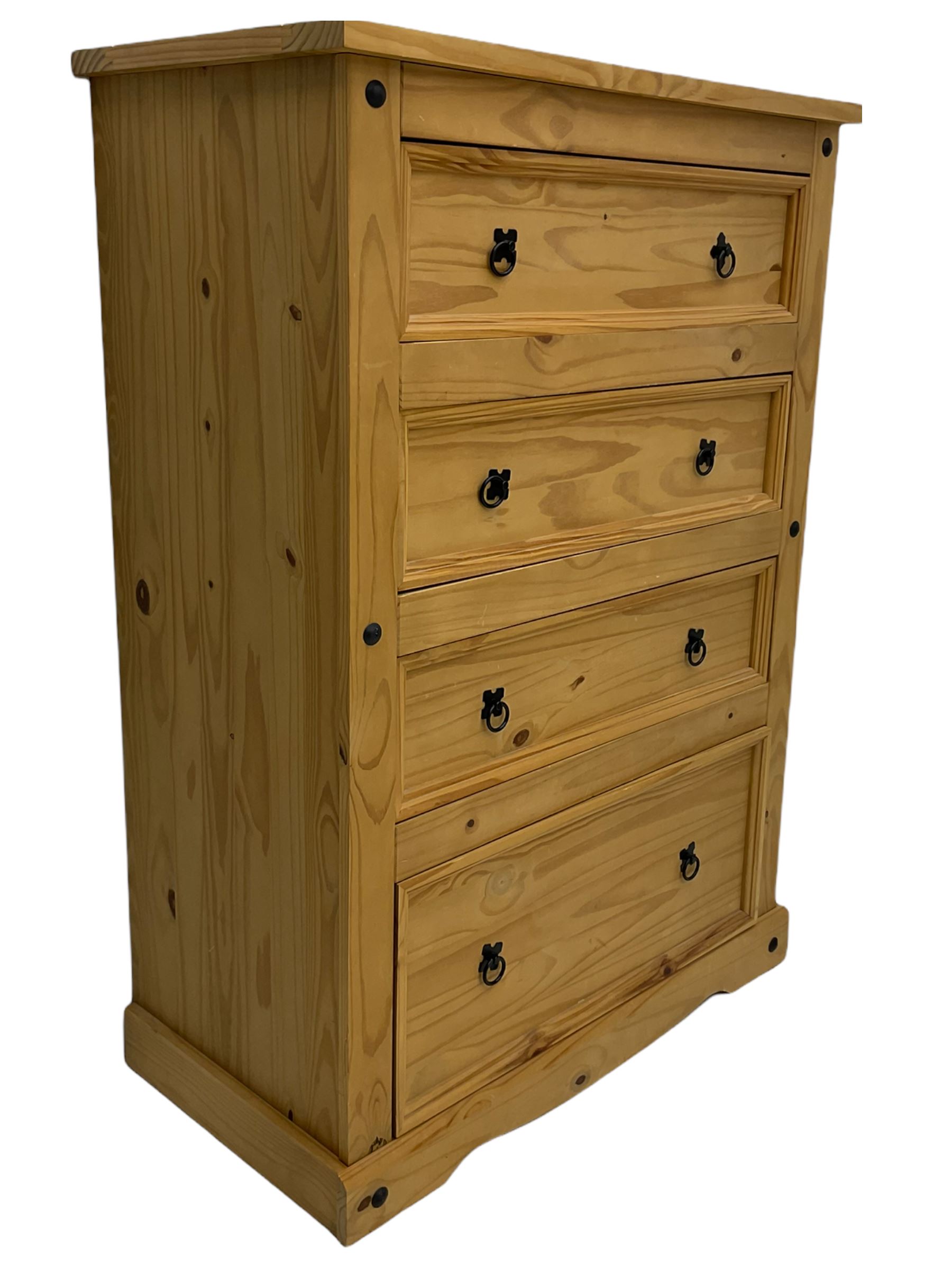 Pine chest fitted with four drawers - Image 2 of 4