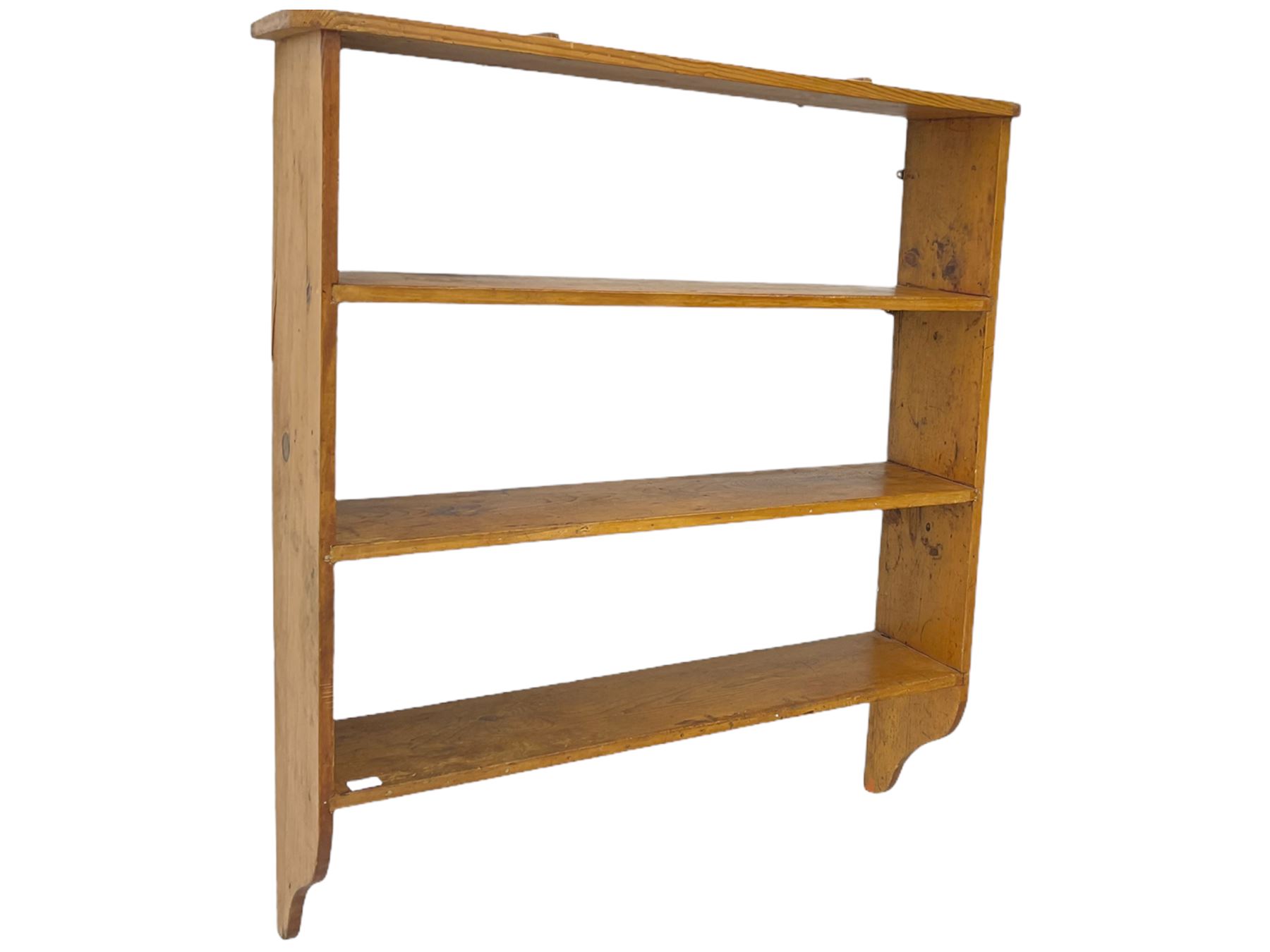 Traditional pine three tier plate rack - Image 2 of 4