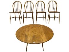 ercol elm and beech dining table