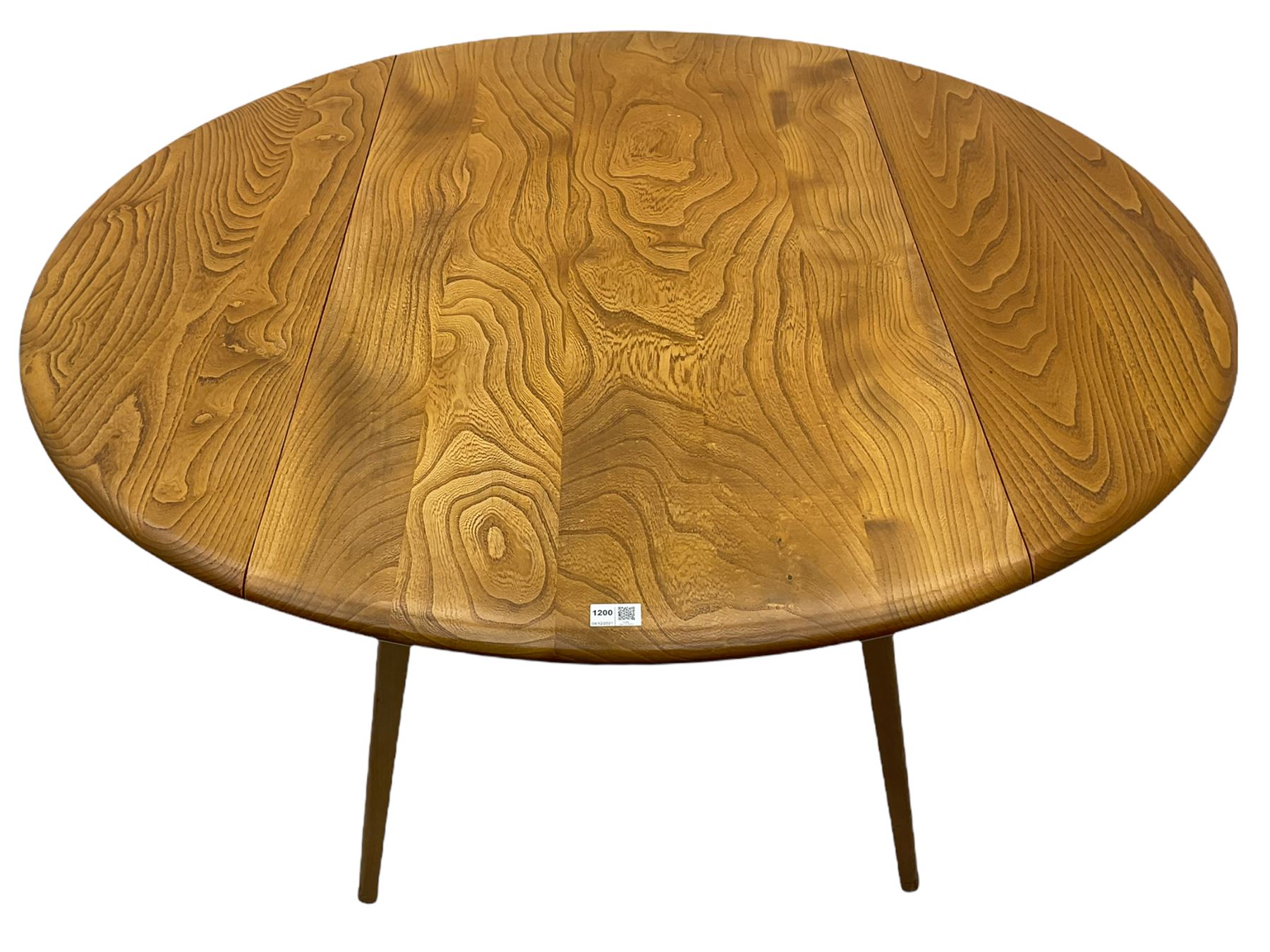 ercol elm and beech dining table - Image 4 of 15