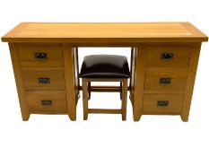 Light oak dressing table