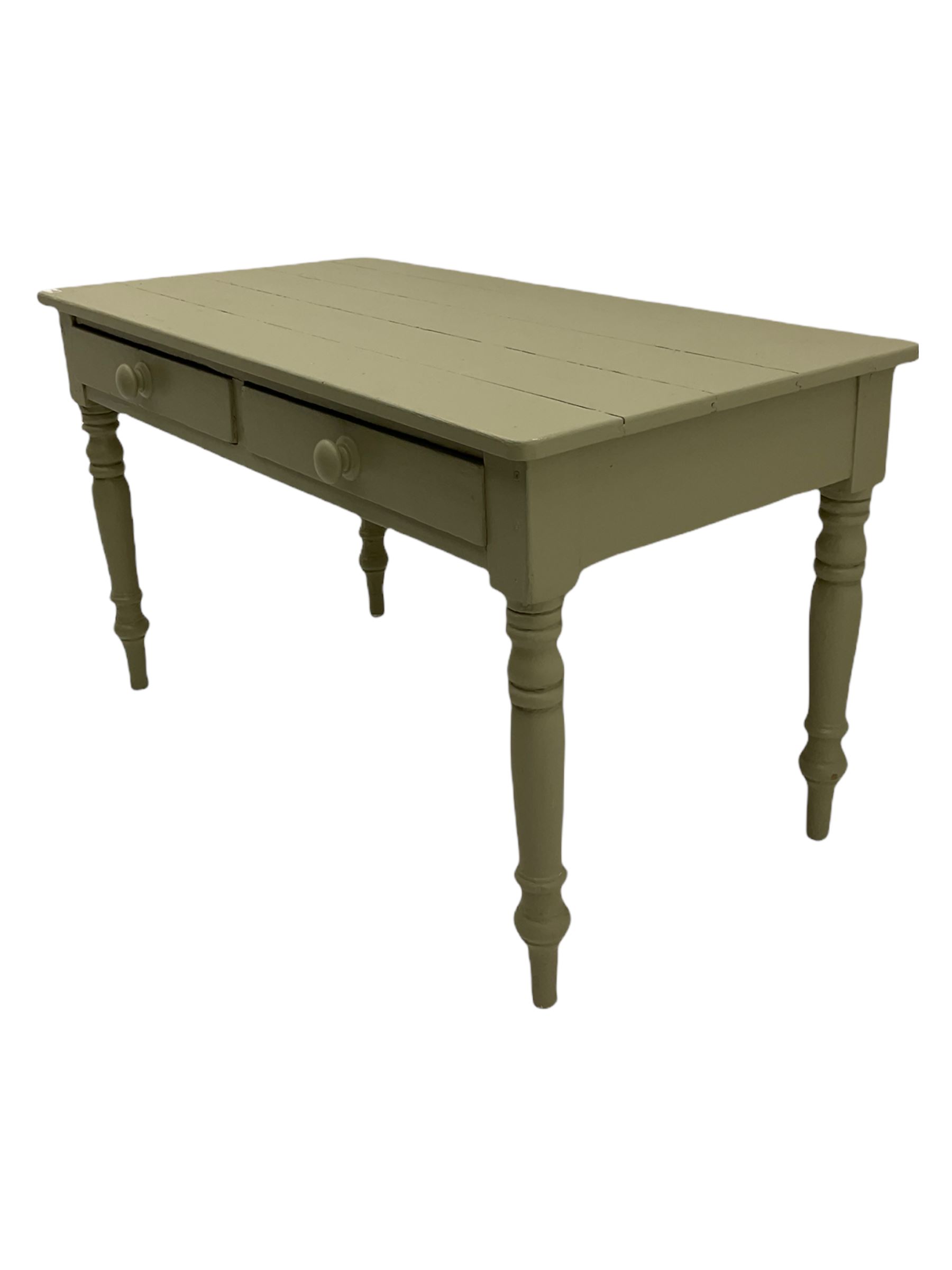 Victorian painted pine table - Image 3 of 4