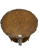 Mid 20th century walnut nest of four tables