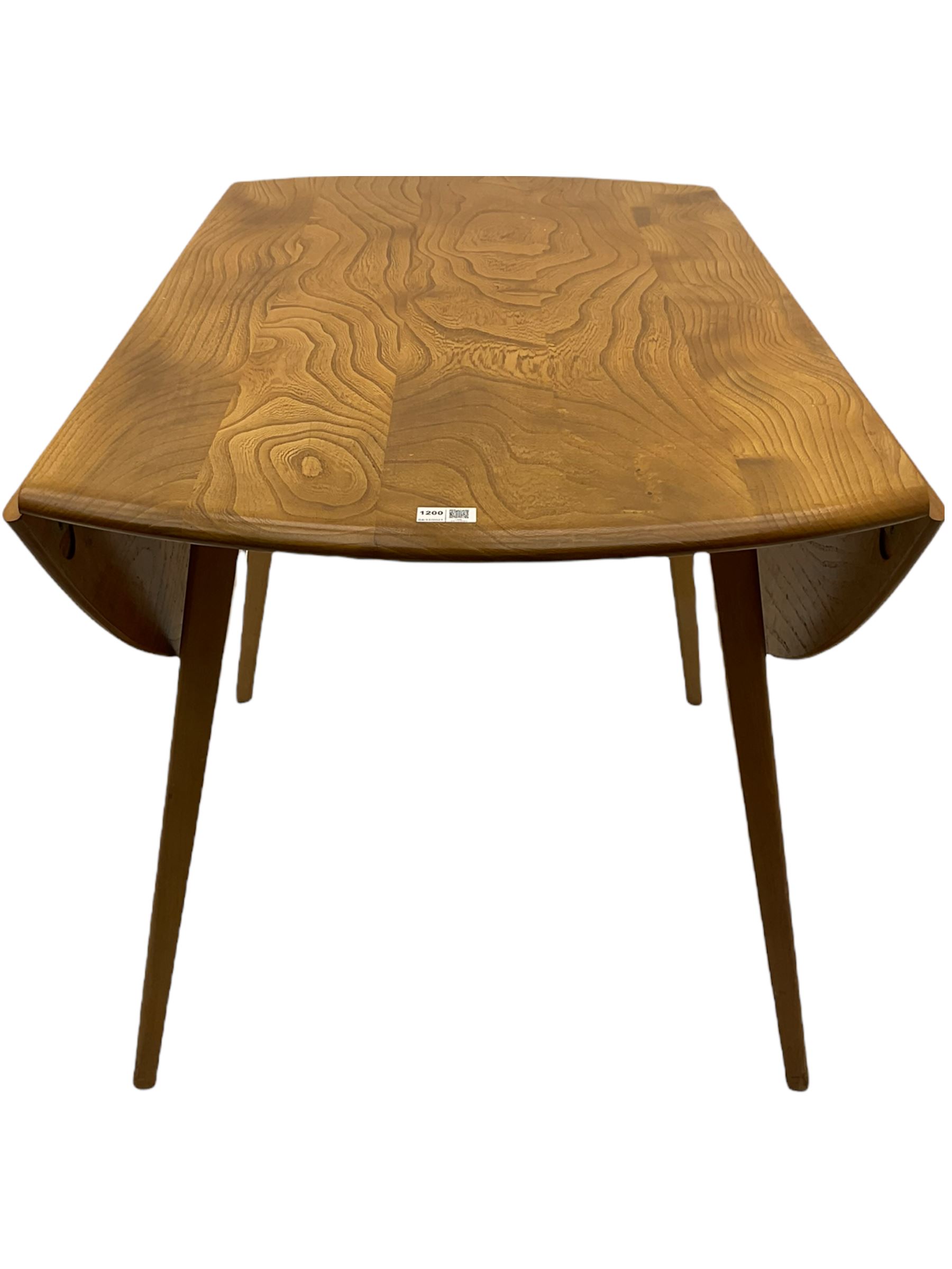 ercol elm and beech dining table - Image 3 of 15