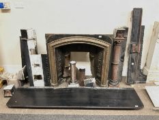 19th century slate marble fire surround