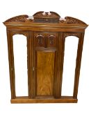 Victorian mahogany triple wardrobe