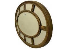 19th/20th century oval gilt framed mirror