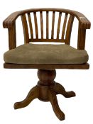 Barker & Stonehouse - Villiers reclaimed pine swivel desk chair