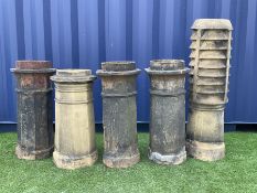 Five Victorian terracotta chimneys