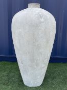 Stone effect floor standing vase