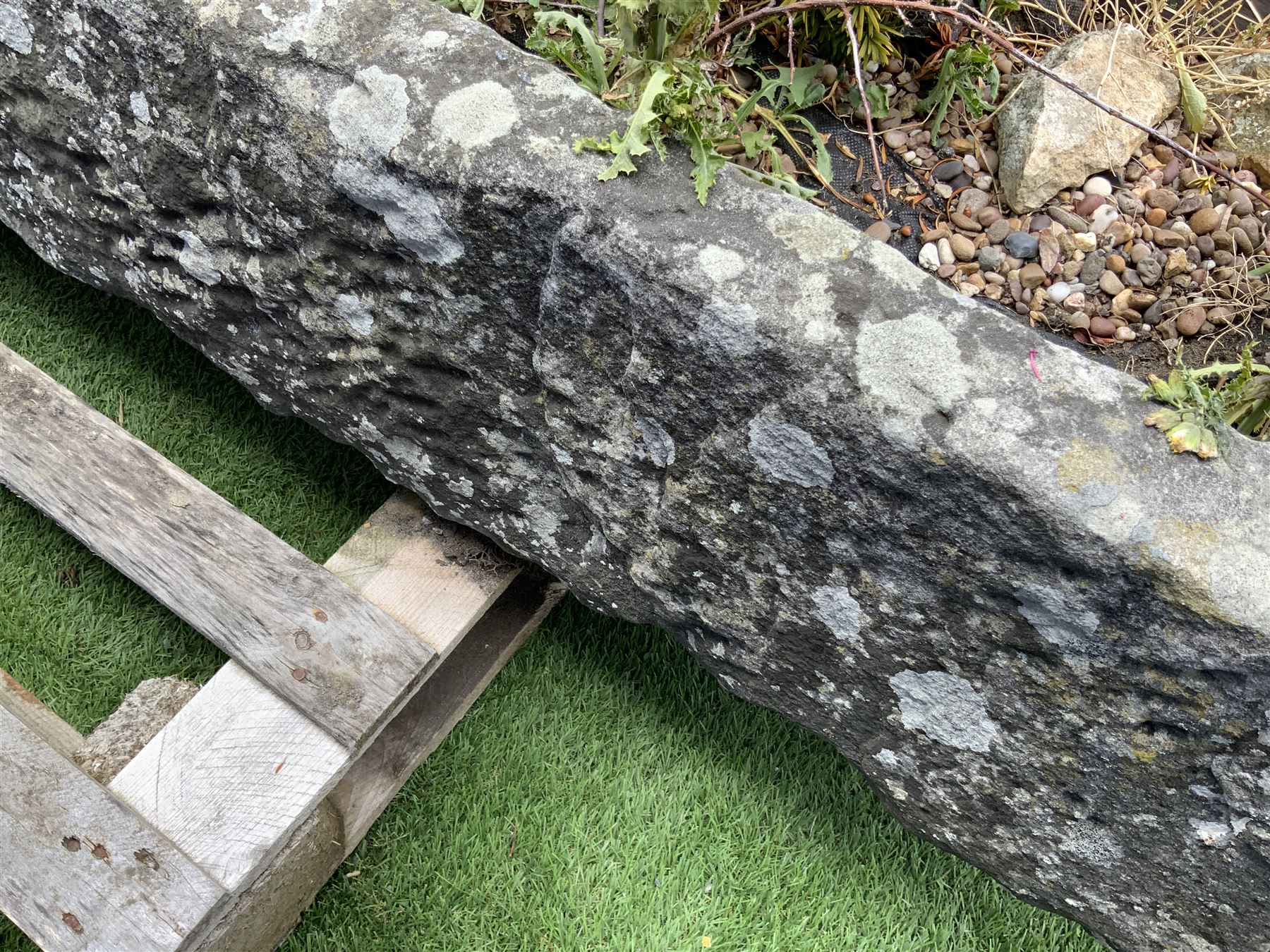 18th/19th century shallow sandstone trough/planter - Image 4 of 4