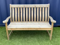 Alexander Rose - pine garden bench