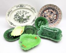 Quantity of ceramics to include Imari plate