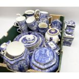 Collection of Ringtons tea wares in a selection of patterns including willow pattern
