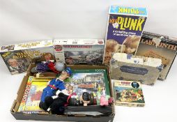 Collection of toys and puzzles