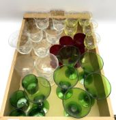 Collection of assorted drinking glasses