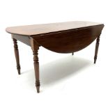 19th century mahogany drop leaf table
