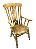 Beech farmhouse armchair