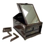 Chinese brass mounted hardwood vanity box