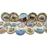 Assorted collectors plates comprising 5 Coalport limited edition Railway plates