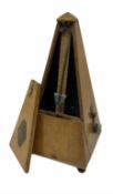 French metronome with makers plaque 'Metronome Maelzel'