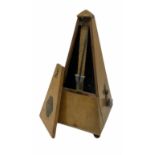 French metronome with makers plaque 'Metronome Maelzel'