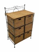 Wirework basket chest