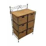 Wirework basket chest