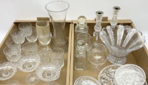 Group of assorted Victorian and later glassware