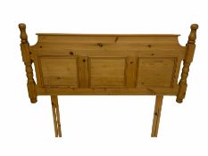 Panelled pine 5' Kingsize head board