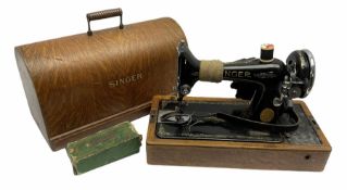 Cased Singer sewing machine