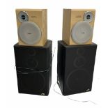 Pair of JVC SP-E55TN Hi-Fi stereo speakers 70W and pair of Philips Flat Metal Cone Woofers (untested