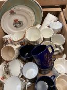 Quantity of commemorative ware to include Spode plate