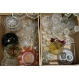 Assorted glassware