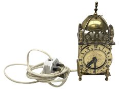 Small brass Smiths type lantern clock